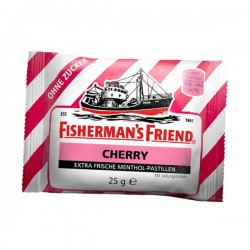 Kẹo con tàu fishermans friend không đường cherry & menthol gói 25gr