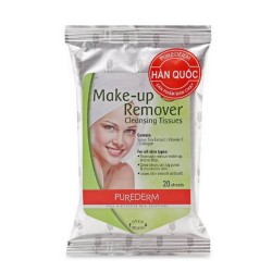 Khăn tẩy trang purederm gói 20miếng