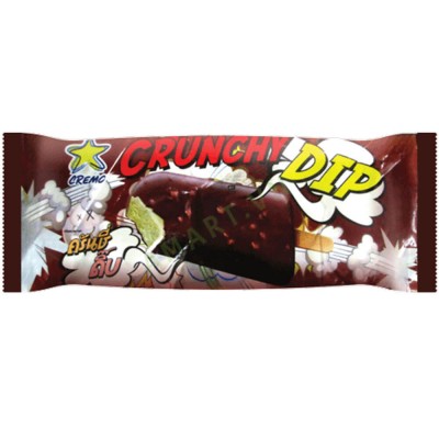 Kem phủ socola crunchy dip cây 70g vanilla