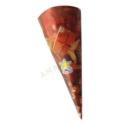 Kem thái hình tháp crunchy cone cây 80gr chocolate