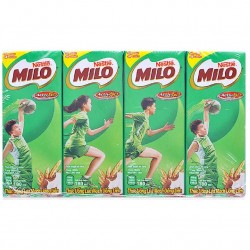 Sữa milo nestle hộp 180ml ống hút 4 chiều