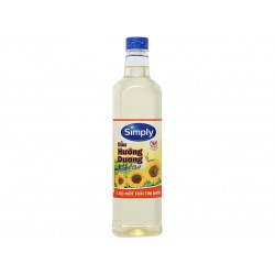 Dầu ăn simply chai 1l hướng dương