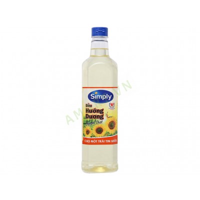 Dầu ăn simply chai 1l hướng dương