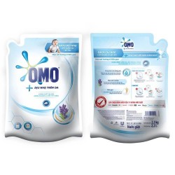 Nước giặt omo gói 2,3kg dịu nhẹ trên da 